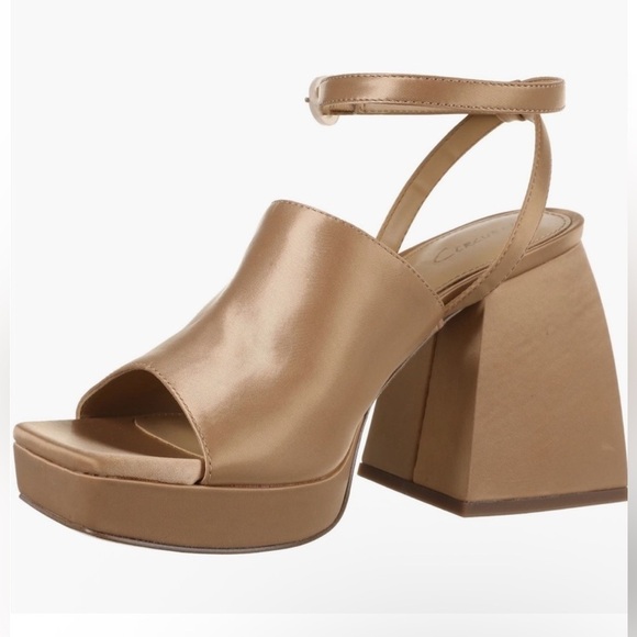 NWT Circus by Sam Edelman Miranda Platform Ankle Strap Rosa Beige Sandal Sz 8.5 - Picture 5 of 8